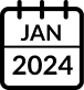 January 2024 calendar icon